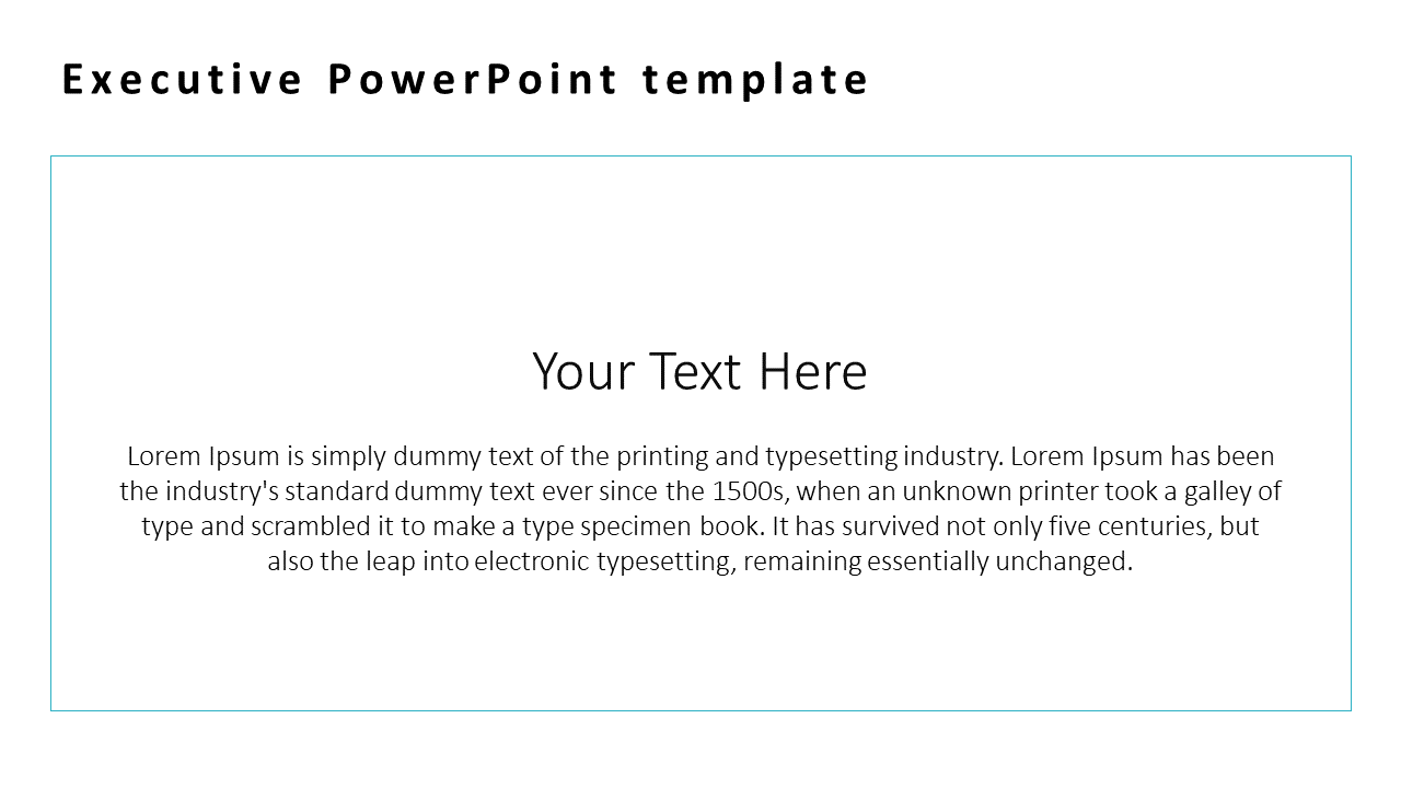 executive powerpoint templates